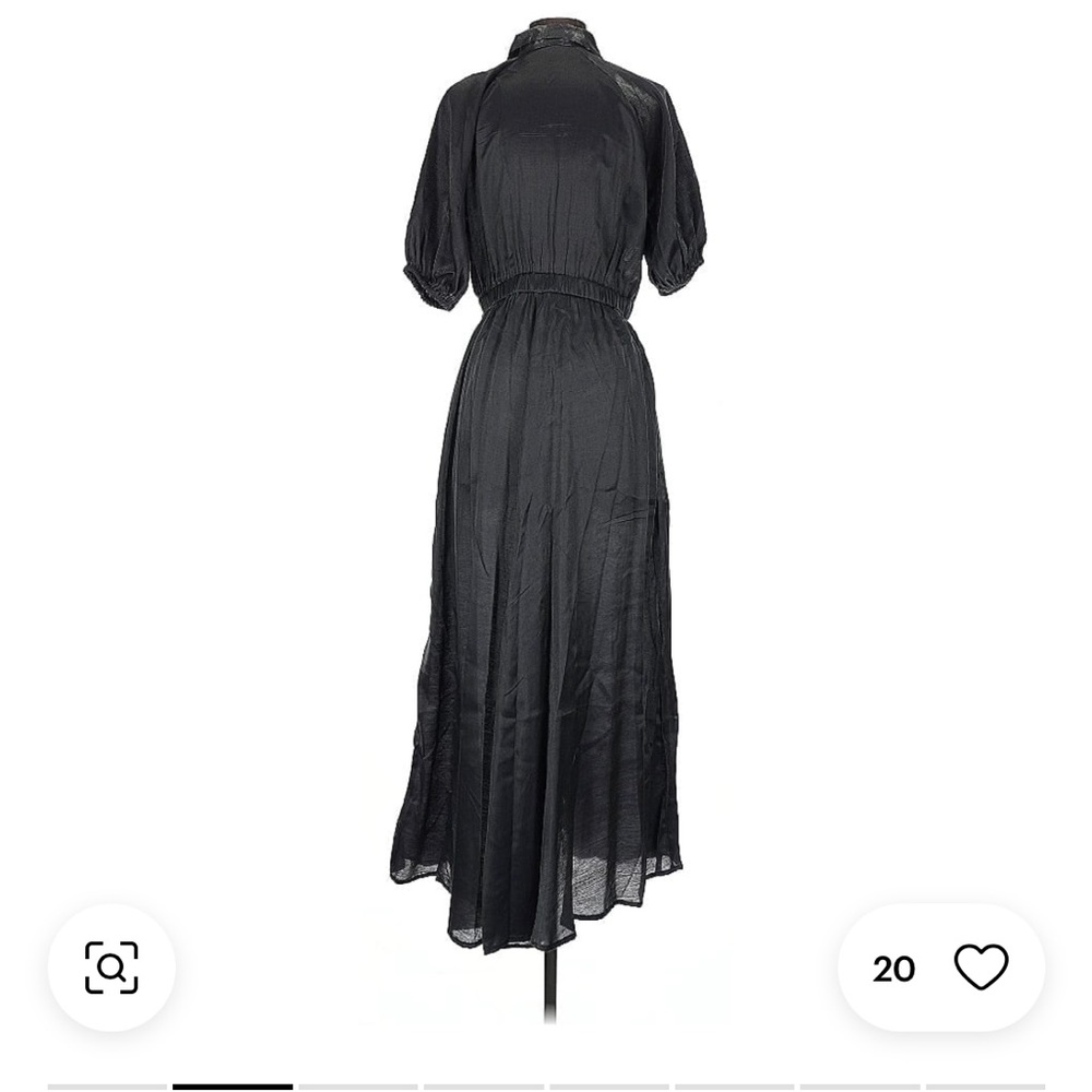 By Anthropologie samant chauhan Chic Black Maxi Dress NEW WITH TAGS - Picture 6 of 16